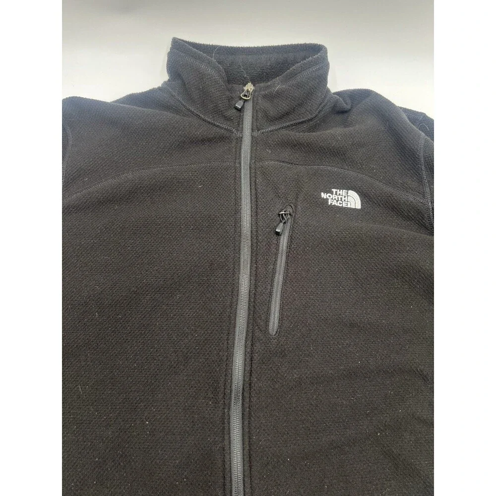The North Face Men's Full-Zip Fleece Jacket Black Size Large Outdoor Layer